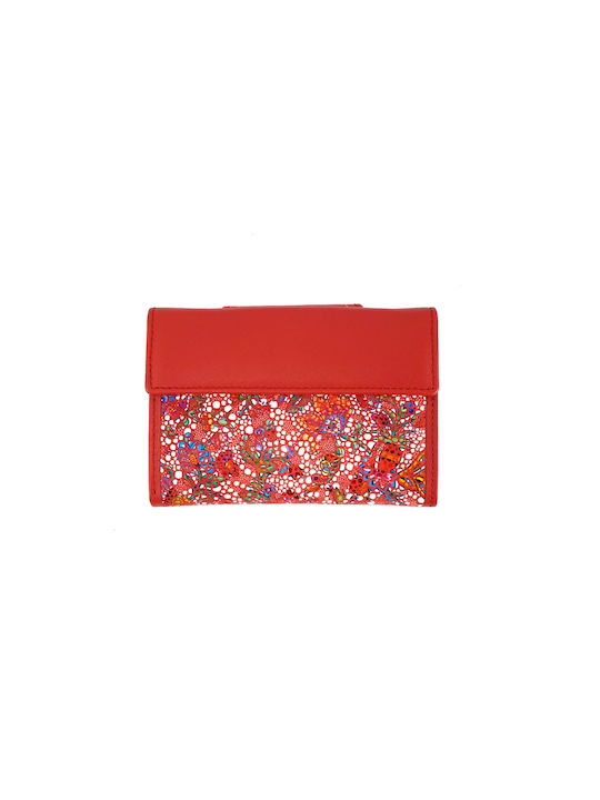 Luxus Small Leather Women's Wallet with RFID Red