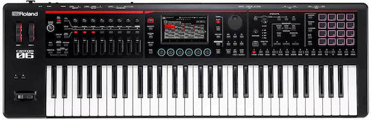 Roland Синтезатор Fantom-06 с 61 Полупретеглени Клавиши Черен