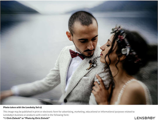 Lensbaby Obiectiv Foto Full Frame Sol 45 Standard / Tilt-Shift pentru Montaj Fujifilm X Negru