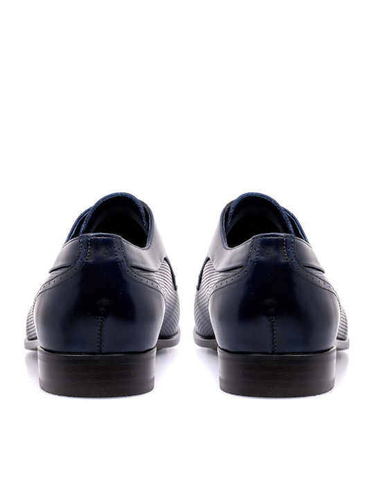 Leder Herrenschuhe Blau