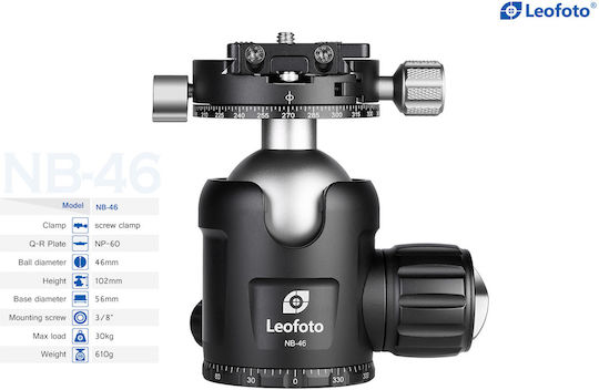 Leofoto NB-46+NP-60 Κεφαλή - Φωτογραφική