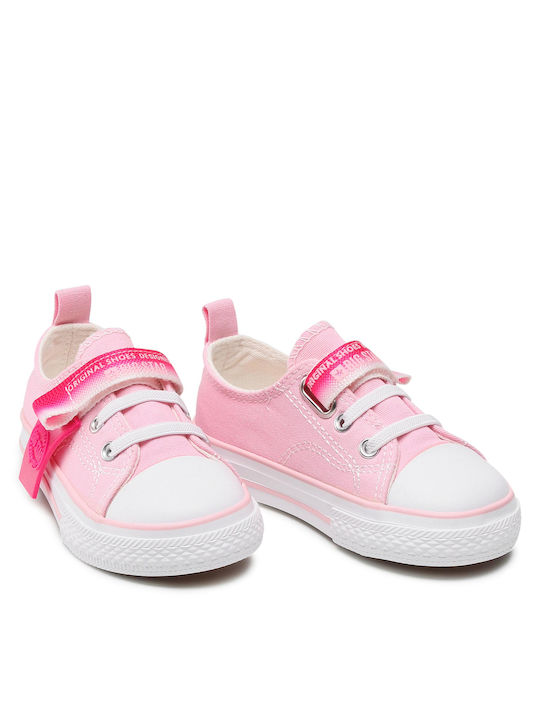 Παιδικά Sneakers με Σκρατς Ροζ