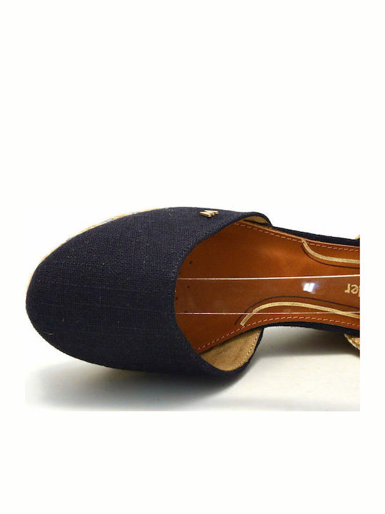 Bella Damenplattformen im Espadrilles-Stil Blau