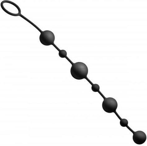 Fifty Shades of Grey GreyGasms Linger Graduated Silicone Anal Beads Anal Beads Black 35cm