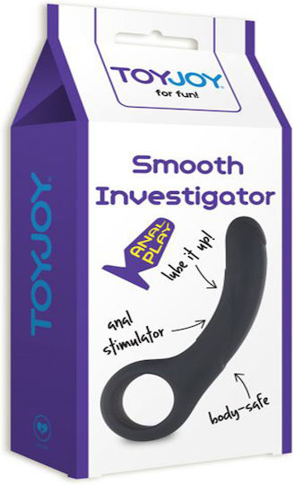 ToyJoy Smooth Investigator Anal Probe Πρωκτική Σφήνα Black 13.5cm
