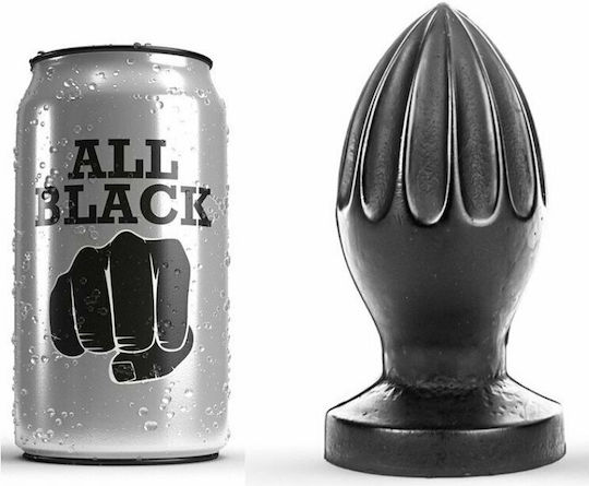 All Black Plug Πρωκτική Σφήνα Black 12cm