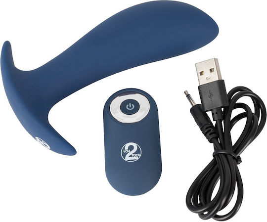 You2Toys Vibrating Butt Plug Anal Vibrator Blue