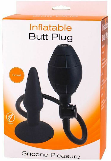 Seven Creations Inflatable Butt Plug Small Anal Plug Small Black