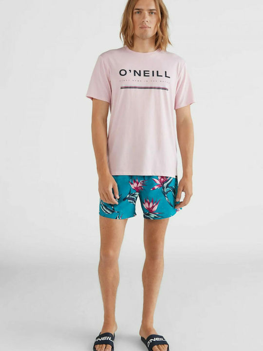 Men's Swimwear Shorts Turquoise Floral
