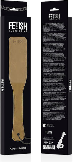 Fetish Submissive Paddle with Stitching Paddle σε Καφέ Χρώμα