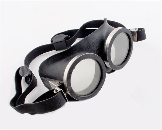 Mister B Rubber Piss Goggles BDSM Accessory Black