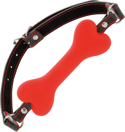 Darkness Bone Gag Silicone Gag Red