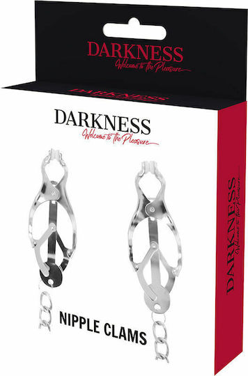 Darkness Nipple Clamps with Chain Σφιγκτήρες Θηλών