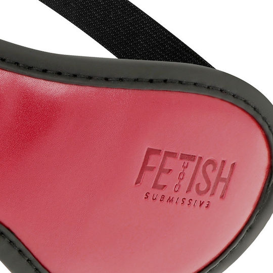 Fetish Submissive Dark Room Mask Vegan Leather BDSM Μάσκα σε Κόκκινο Χρώμα