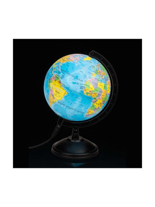 Out of the Blue Illuminated World Globe with Diameter 15.5cm