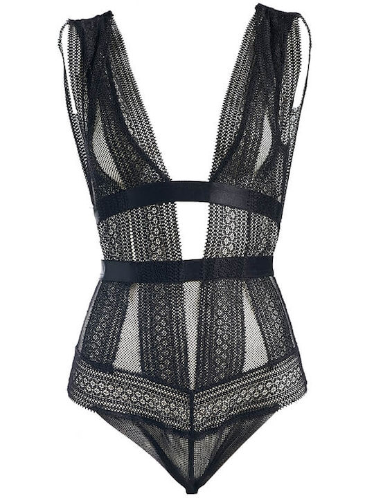 Luna Scandal Sexy Κορμάκι Body Black