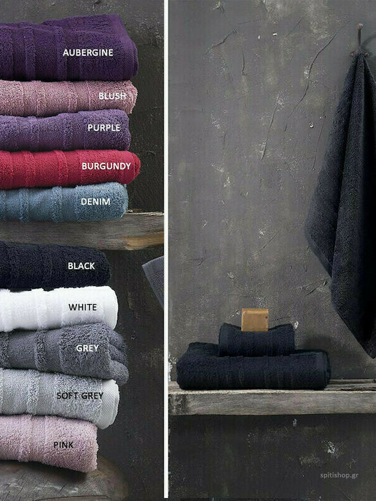 Rythmos Bath Towel Laura 70x140cm 03 Gray Weight 500gr/m²