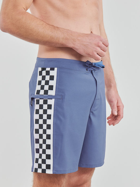 Sidelines Men's Swimwear Bermuda Blue with Patterns
