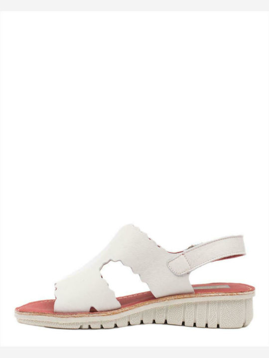 Women's Leather Sandals JUMPER 1-749-22010-23 WHITE WHITE