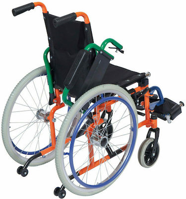 Mobiak Rainbow 0811311 Aναπηρικό Αμαξίδιο Παιδικό Με Υποπόδια 36cm
