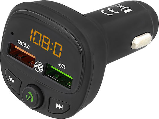 Tellur FM Transmitter Αυτοκινήτου B7 mit Bluetooth Schwarz