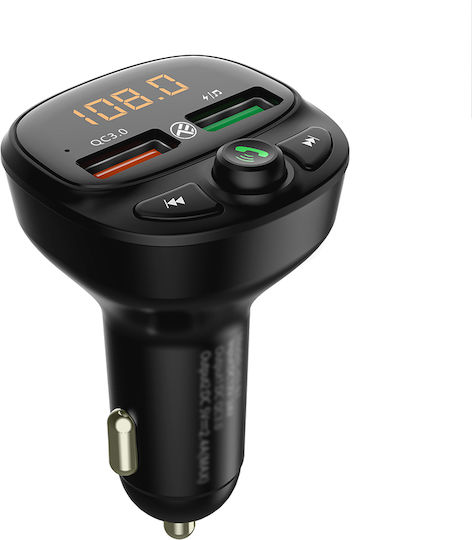 Tellur FM Transmitter Αυτοκινήτου B7 mit Bluetooth Schwarz