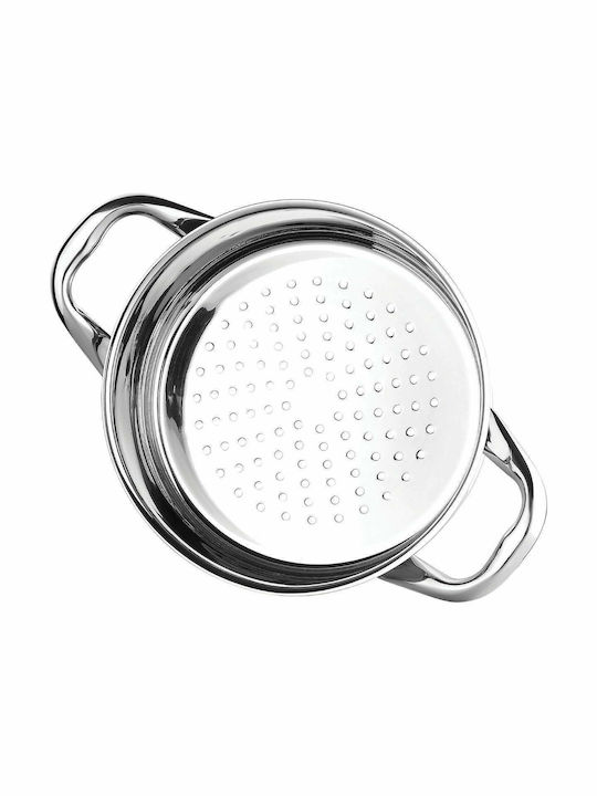 Bergner Gourmet Pots Set of Stainless Steel with No Coating Silver 2pcs