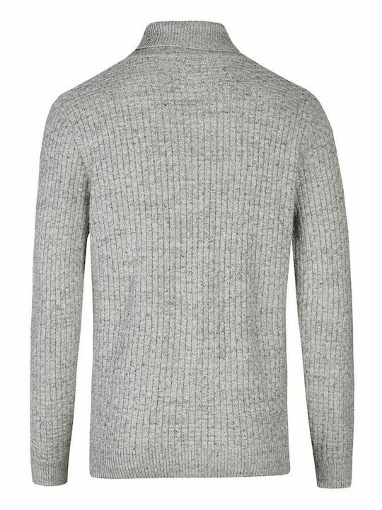 Grauer Herren-Rollkragenpullover Calamar CL 109595-2K07-03