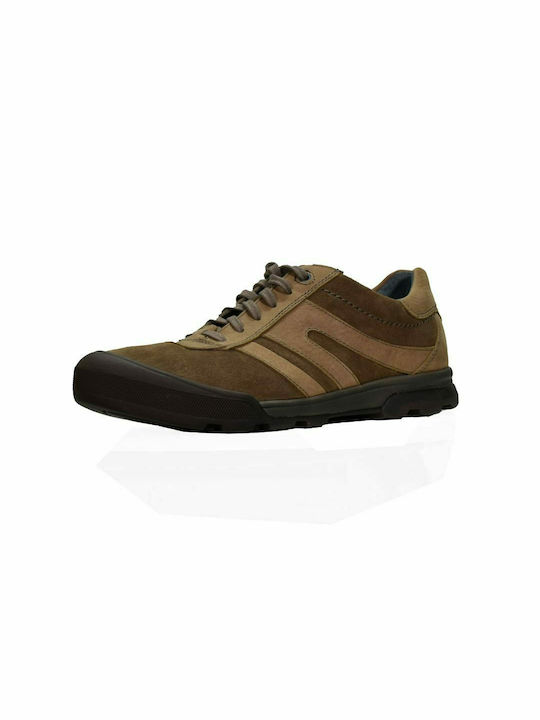 Men's Leather Nubuk Shoe Houston, Brown Camel Active CA 300-12-02