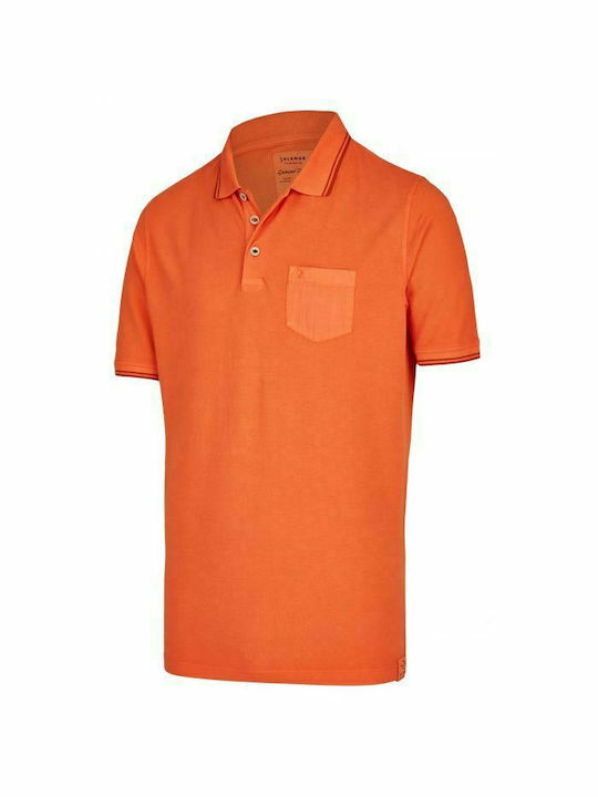 Men's Polo Shirt Pique Orange Calamar CL 109460-1P03-65