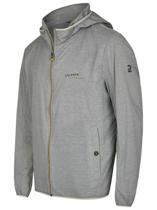 Men's Hooded Jacket Grey Calamar CL 130540 3Q79 04