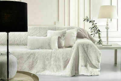 Guy Laroche Decorative Pillow Case Crusty From Furry Ivory 45x45cm
