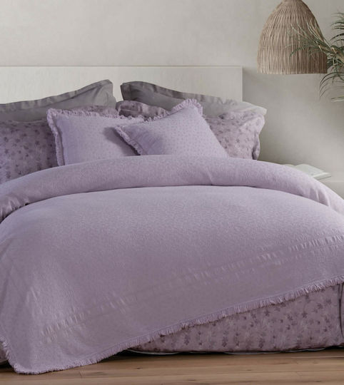 Nef-Nef Homeware Zierkissen Fiorella Flieder 50x50cm