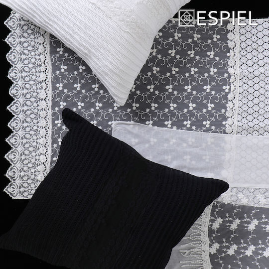 Espiel Throw Pillow Black 45x45cm