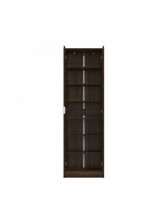 Holz Schuhschrank Neo mit 6 Regalen Dark Sonoma L60xW33xH191.5cm