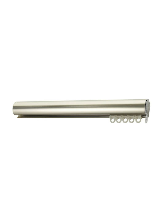 Viobrass Metalic Galerie pentru perdele Dublu cu șină Φ25mm 220buc Nichel mat