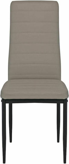 Jetta Stühle Speisesaal Black / Cappuccino 6Stück 40x50x95cm