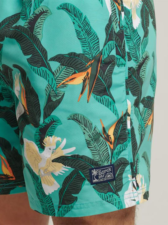 HAWAIIAN Ανδρικό Μαγιό Σορτς Κόκκινο Floral