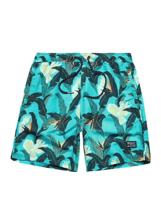 HAWAIIAN Ανδρικό Μαγιό Σορτς Κόκκινο Floral