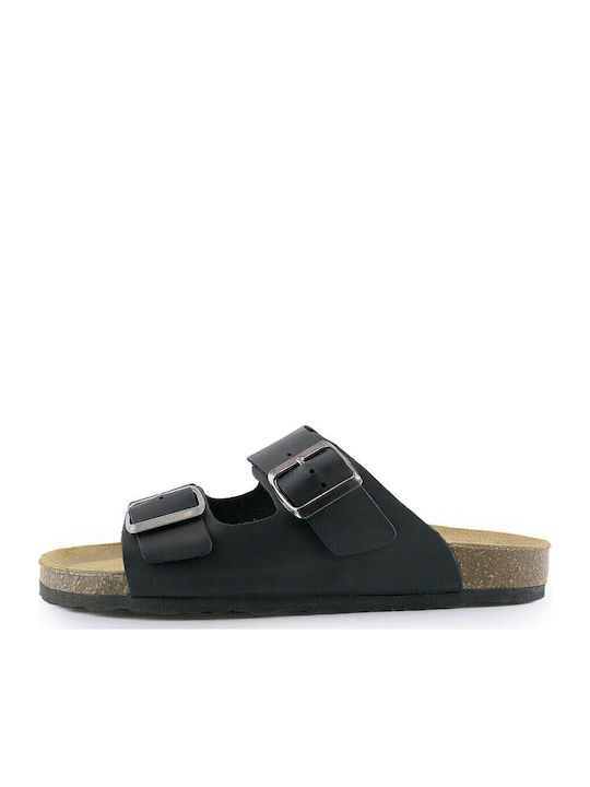 Sandale Casual Damă Din Piele Negru