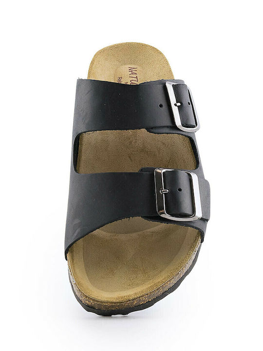 Sandale Casual Damă Din Piele Negru