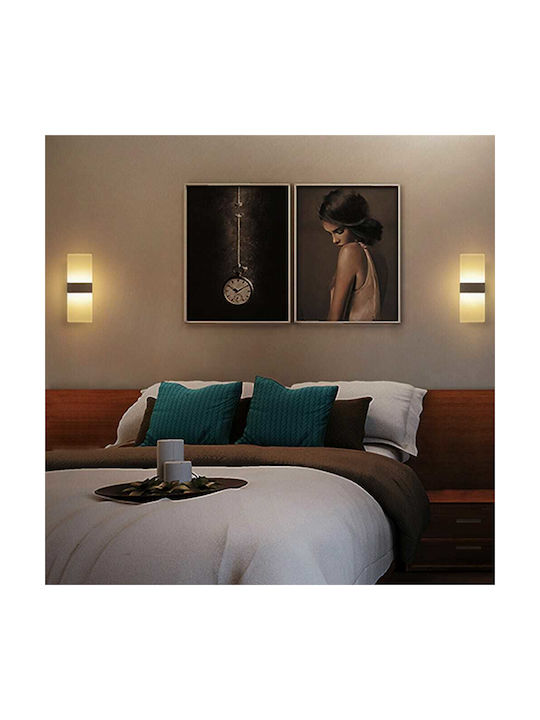 Led7 Break Klassisch Leuchte Wand mit Integrierter LED und Warmweißes Licht 10cm