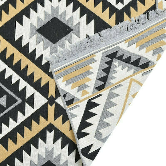 Click Teppich Rechteckig Sommer Synthetisch,Polyester/Cotton/Leather mit Fransen Mehrfarbig