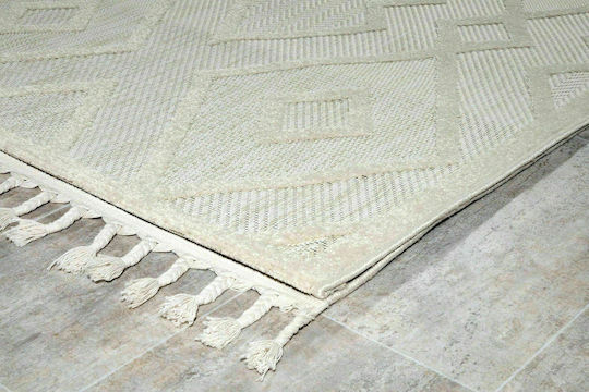 Tzikas Carpets Tenerife 54085-260 Outdoor from Jute with Fringes Beige