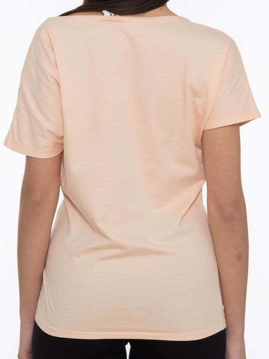 Russell Athletic T-Shirt Ροζ