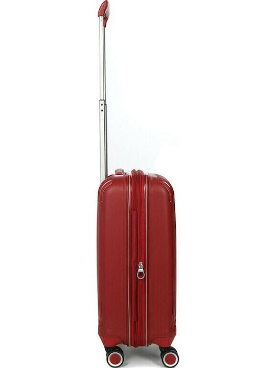 Airtex Paris Valiză De Călătorie Medie Dură Burgundă Cu 4 Roți Înălțime 56.5 Cm