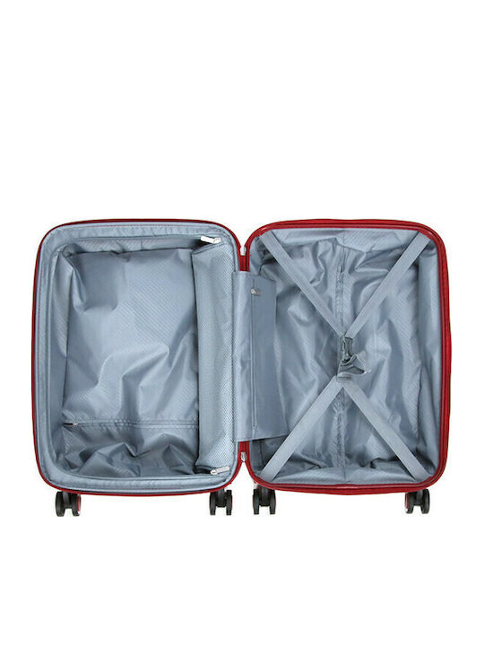 Airtex Paris Valiză De Călătorie Medie Dură Burgundă Cu 4 Roți Înălțime 56.5 Cm