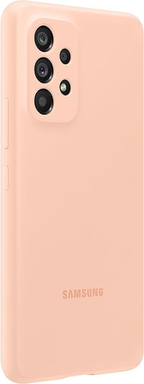 Samsung Back Cover Σιλικόνης Peach (Galaxy A53)