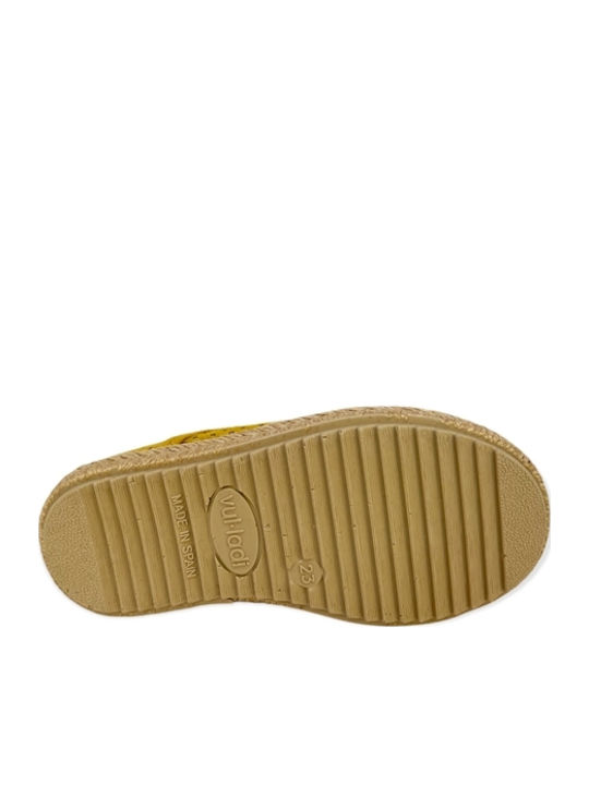 Kids Espradrilles with Laces Yellow