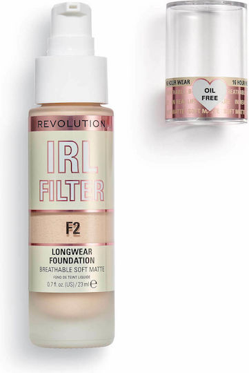 Revolution Beauty IRL Filter Longwear Лилаво/бяло F2 23мл